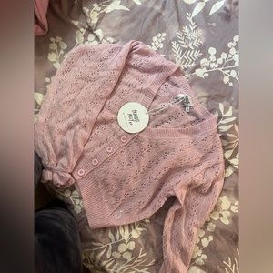 Pink knit sweater brand new